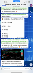 US30 EMPIRE VIP Forex Signals - US30/NAS100/GOLD/FX Lifetime Access